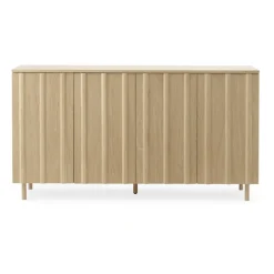 Normann Copenhagen Senkit & Sivupöydät^Rib sivupöytä 45 x 159 cm, Oak