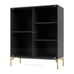 Montana Kaapit & Vitriinit^Ripple II vitriinikaappi 69,6x82,2x30 cm, Anthracite-jalat brass