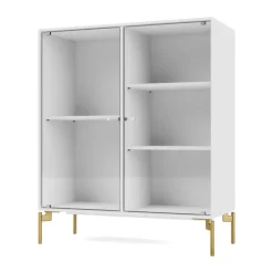 Montana Kaapit & Vitriinit^Ripple II vitriinikaappi 69,6x82,2x30 cm, NewWhite-jalat brass