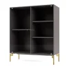 Montana Kaapit & Vitriinit^Ripple II vitriinikaappi 69,6x82,2x30 cm, Coffee-jalat brass