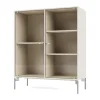 Montana Kaapit & Vitriinit^Ripple II vitriinikaappi 69,6x82,2x30 cm, Oat-jalat chrome