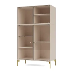 Montana Kaapit & Vitriinit^Ripple III vitriinikaappi 69,6x117,6x38 cm, Clay-jalat brass