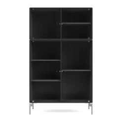 Montana Kaapit & Vitriinit^Ripple III vitriinikaappi 69,6x117,6x38 cm, Anthracite-jalat chrome