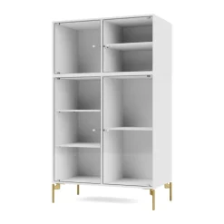 Montana Kaapit & Vitriinit^Ripple III vitriinikaappi 69,6x117,6x38 cm, NewWhite-jalat brass