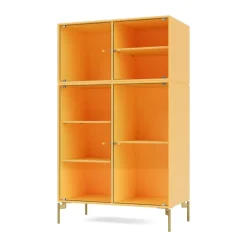 Montana Kaapit & Vitriinit^Ripple III vitriinikaappi 69,6x117,6x38 cm, Acacia-jalat brass