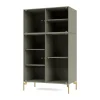 Montana Kaapit & Vitriinit^Ripple III vitriinikaappi 69,6x117,6x38 cm, Fennel-jalat brass