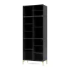 Montana Kaapit & Vitriinit^Ripple IV vitriinikaappi 69,6x187,2x38 cm, Anthracite-jalat brass