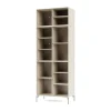 Montana Kaapit & Vitriinit^Ripple IV vitriinikaappi 69,6x187,2x38 cm, Oat-jalat chrome