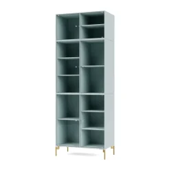 Montana Kaapit & Vitriinit^Ripple IV vitriinikaappi 69,6x187,2x38 cm, Flint-jalat brass