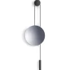 New Works Pyöreät Peilit|Seinäpeilit^Rise and Shine -peili, Burned oak-steel weight