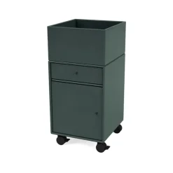 Montana Lipastot & Säilytyslaatikostot^Runner laatikosto pyörillä, Black jade 163