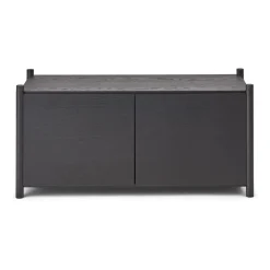Gejst Tv-Tasot & Mediakalusteet|Senkit & Sivupöydät^Sceene bookcase G, Mustaksi petsattu tammi