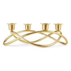 Georg Jensen Adventtikynttilänjalat Ja Kynttilät|Kynttilänjalat & Kyntteliköt^Season kynttilänjalka Ø26 cm, kullattu