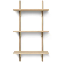 Ferm Living Hyllyt & Hyllyjärjestelmät^Sector hylly S/L, Tammi-messinki