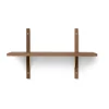 Ferm Living Hyllyt & Hyllyjärjestelmät^Sector hylly S/S, Smoked Oak, brass