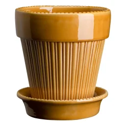 Bergs Potter Ruukut^Simona ruukku lasitettu Ø 12 cm, Yellow