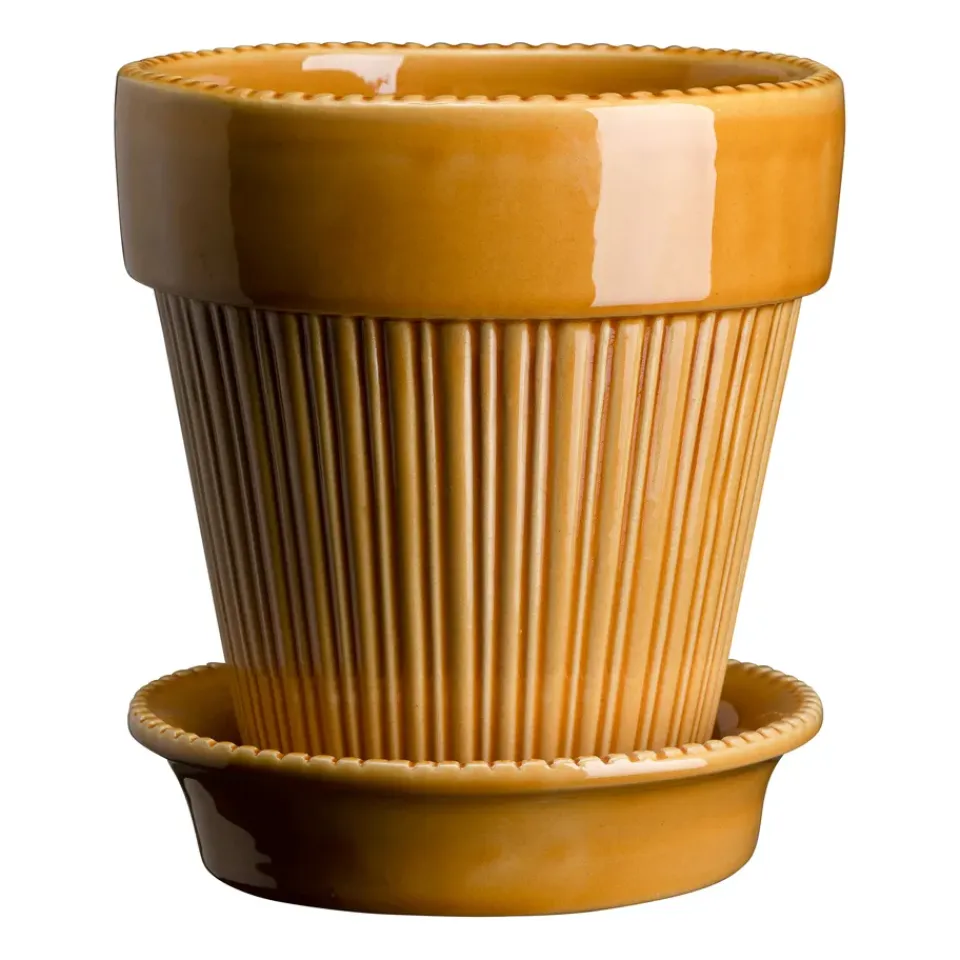 Bergs Potter Ruukut^Simona ruukku lasitettu Ø 18 cm, Yellow