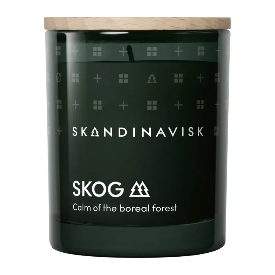 Skandinavisk Tuoksukynttilät & Tuoksutikut^Skog tuoksukynttilä kannella, 65 g