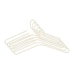 Scandi Living Koukut & Vaateripustimet^Smooth henkari 5 kpl, Beige