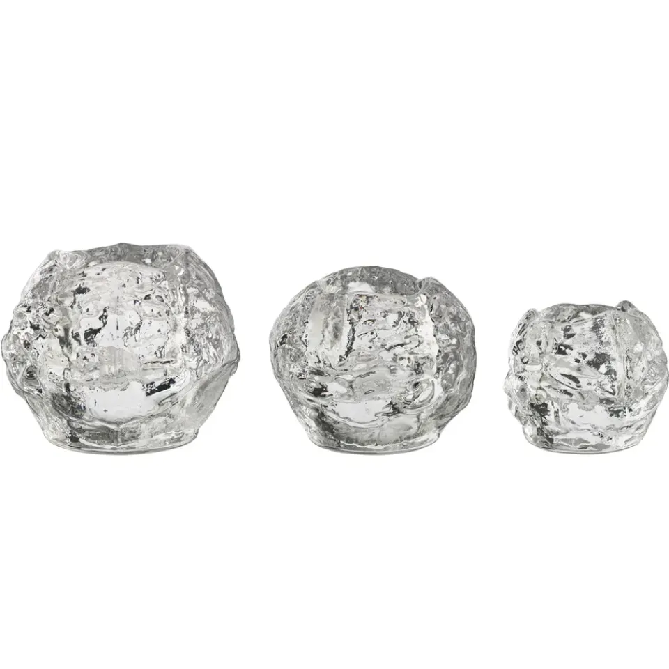 Kosta Boda Kynttilälyhdyt & Kynttilävadit^Snowball kynttilälyhty, 3 kpl