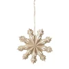 Broste Copenhagen Joulukoristeet^Snowflake joulukoriste natural, Ø 15 cm