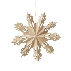 Broste Copenhagen Joulukoristeet^Snowflake joulukoriste natural, Ø 30 cm