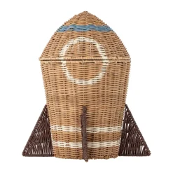 Bloomingville Lastenhuoneen Säilytys|Lastenhuoneen Sisustus^Space rattan -kori kannella 31x35 cm, Luonnollinen