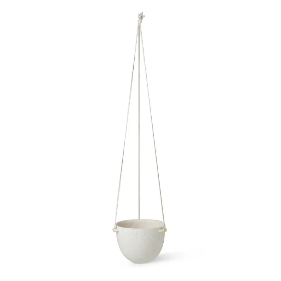 Ferm Living Ruukut^Speckle kukka-amppeli Ø20,5 cm, Off-white