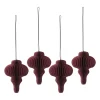 Scandi Living Joulukoristeet^Spira joulukuusenpallot 4 kpl, Red