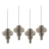 Scandi Living Joulukoristeet^Spira joulukuusenpallot 4 kpl, Beige