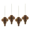 Scandi Living Joulukoristeet^Spira joulukuusenpallot 4 kpl, Natural