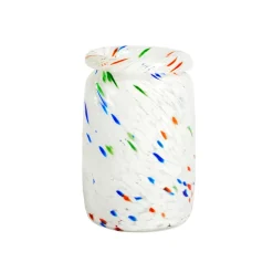 HAY Maljakot^Splash Roll Neck -maljakko M 22 cm, White dot (multi)