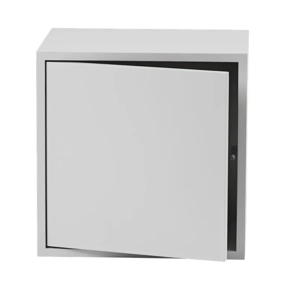 Muuto Hyllyt & Hyllyjärjestelmät^Stacked 2.0 hyllyjärjestelmä ovella, medium, vaaleanharmaa