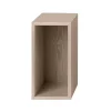 Muuto Hyllyt & Hyllyjärjestelmät^Stacked 2.0 hyllyjärjestelmä taustalevyllä, small, tammi