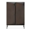 Ethnicraft Kaapit & Vitriinit^Stairs kaappi, Ruskealakattu tammi, 2 ovea, 100×150 cm