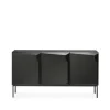 Ethnicraft Senkit & Sivupöydät^Stairs sideboard 3 ovea, Mustaksi petsattu tammi 150 x 80 x 46 cm