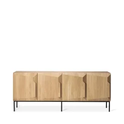 Ethnicraft Senkit & Sivupöydät^Stairs sideboard 4 ovea, Tammi 200 x 80 x 46 cm