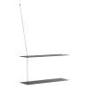 Woud Hyllyt & Hyllyjärjestelmät^Stedge hylly 80 cm, Mustaksi maalattu saarni