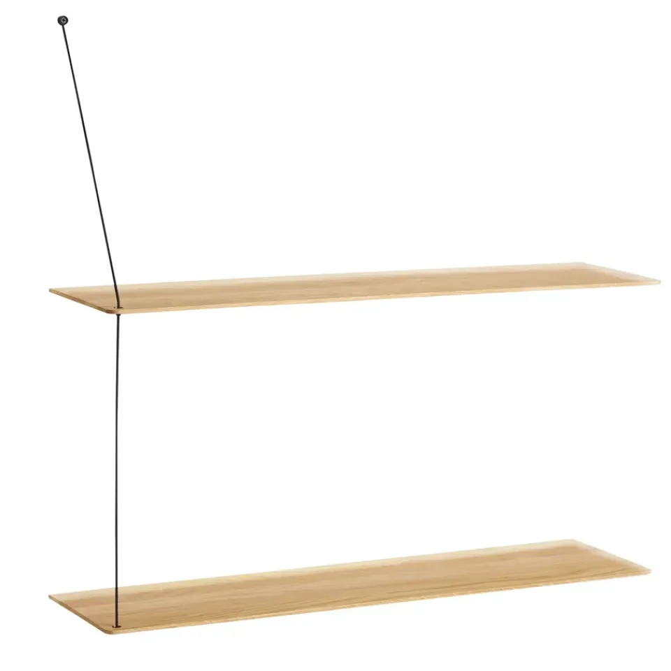 Woud Hyllyt & Hyllyjärjestelmät^Stedge hylly 80 cm, Valkopigmentoitu tammi