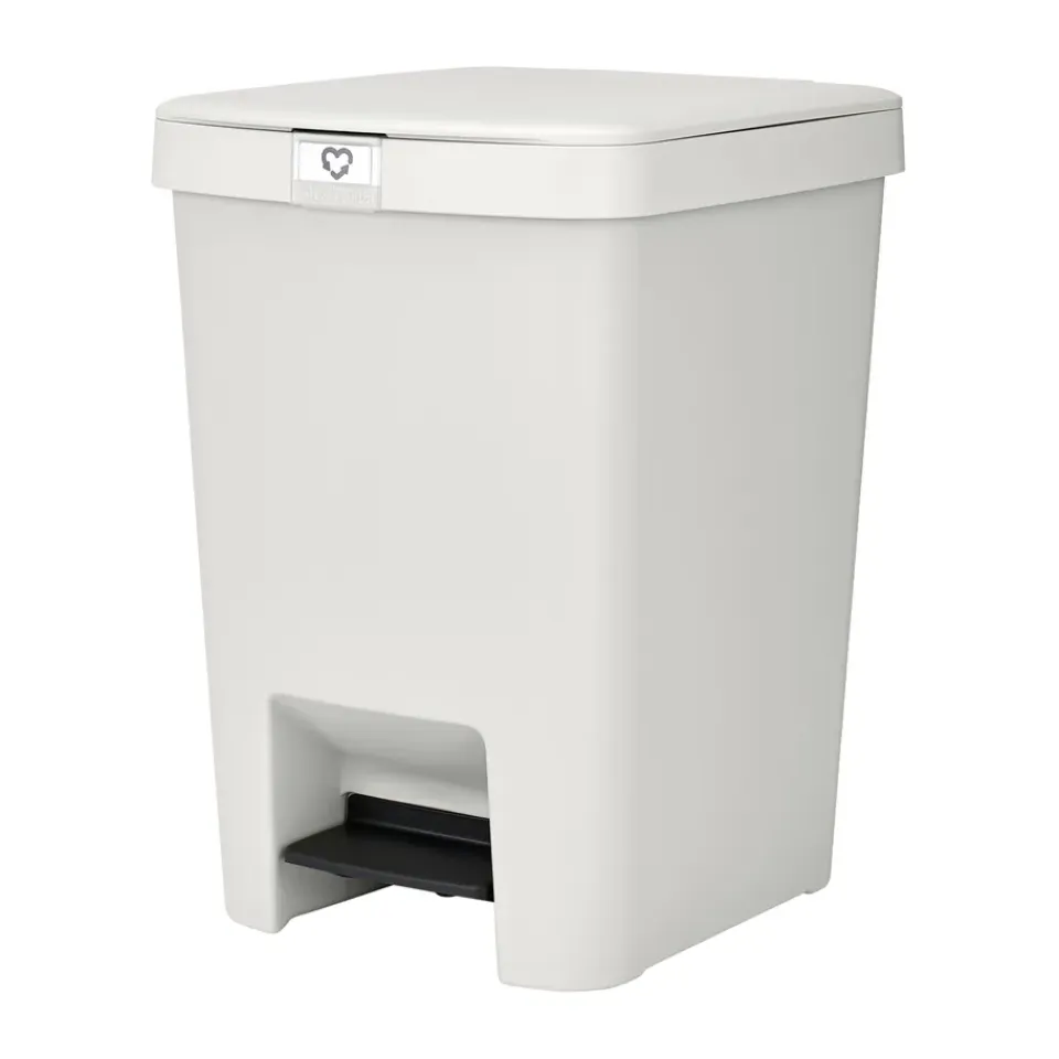 Brabantia Poljinämpärit^StepUp poljinroskakori 25 l, Vaaleanharmaa