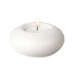 Scandi Living Kynttilälyhdyt & Kynttilävadit^Stone lyhty Ø9 cm, Valkoinen