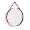 HAY Pyöreät Peilit|Seinäpeilit^Strap Mirror -peili Ø 70 cm, Red