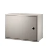 String Kaapit & Vitriinit^kaappi ovella, beige, 58x30 cm