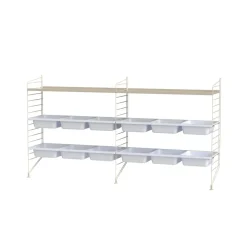 String Lastenhuoneen Säilytys^lattiakaide, beige, 85x30 cm, 1 kpl