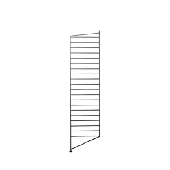 String Hyllyt & Hyllyjärjestelmät^lattiakaide, musta, 115x30 cm, 1 kpl