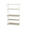 String Lastenhuoneen Säilytys^seinäpääty, Beige, 50x30 cm, 2 pakkaus