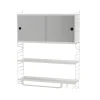 String Hyllyt & Hyllyjärjestelmät^seinäpääty, Valkoinen, 50x20 cm, 2 pakkaus