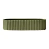 DBKD Kynttilälyhdyt & Kynttilävadit^Stripe kynttilänjalka 30 cm, Vihreä