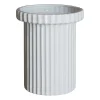 DBKD Ruukut^Stripe ruukku pieni k18 cm Ø12 cm, Shiny white