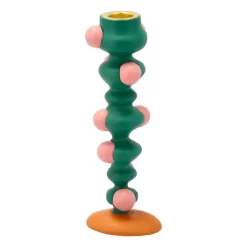 Villa Collection Kynttilänjalat & Kyntteliköt^Styles kynttilänjalka pilkut 18 cm, Green-pink